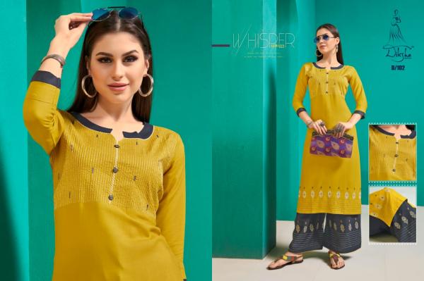 Diksha-Netra-1 Rayon Kurti With Plazzo Readymade Collection